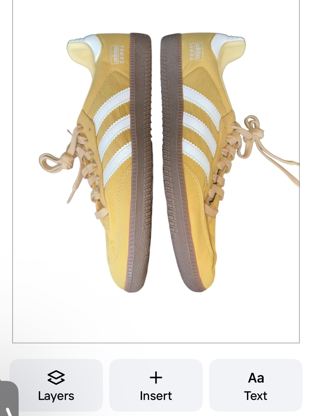 Adidas Samba OG Yellow Cream Sneakers Women’s 9 | Gum Sole Classic NWT - Picture 11 of 14
